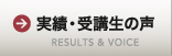 実績・受講生の声 RESULTS & VOICE