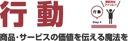 行動 商品・サービスの価値を伝える魔法を